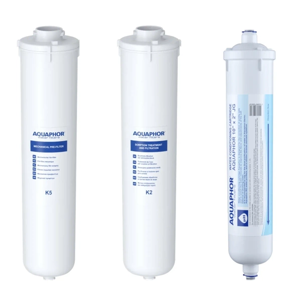 Aquaphor Zestaw 3 wkładów do filtrów odwróconej osmozy DWM-31 i DWM-203